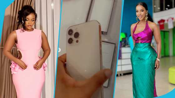 Benedicta Gafah's wealthy boyfriend buys a new iPhone and designer bags for her on Valentine's Day