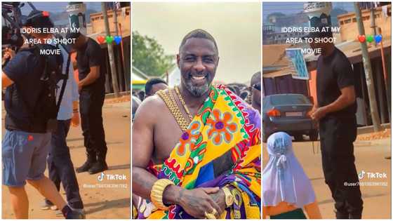 Idris Elba caught filming in Ghana, video showing him on the streets in a Zongo area excites many Ghanaians