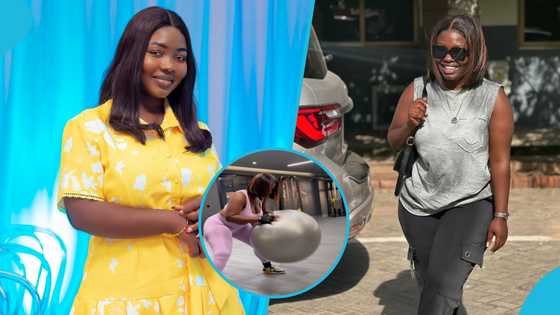 Felicia Osei shows off her figure as she slays in tight leggings to the gym