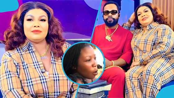 Agradaa publicly responds to woman over allegations of secretly having a child with Angel Asiamah, video