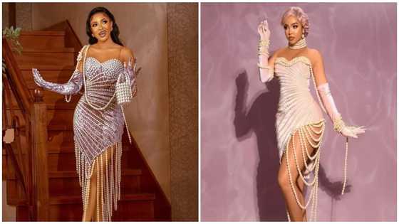 The pearly way: Fans react to BBNaija stars Liquorose and Nengi's similar birthday ensembles