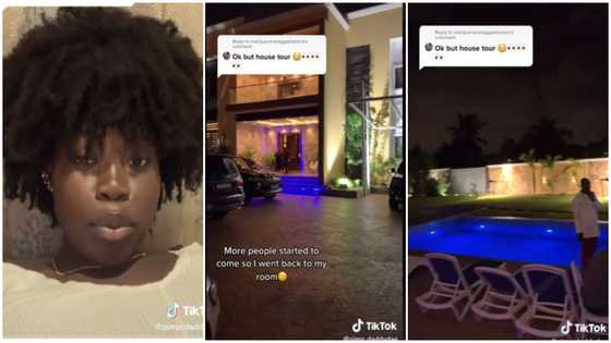 TikToker Flaunts luxurious "man cave mansion" that her dad built in Ghana