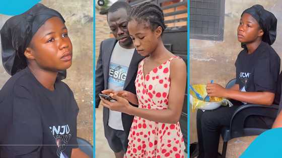 Ama Yeboah sheds tears and struggles to eat after Osanju's burial, video evokes sadness
