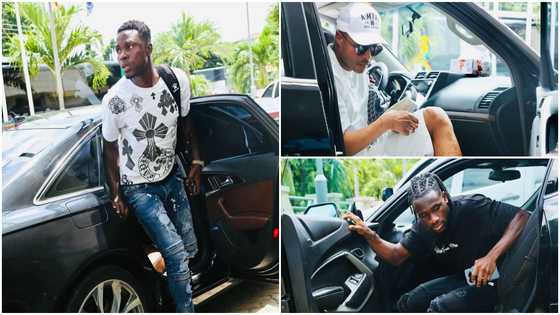 André Ayew, Jordan, Ati Zigi and other Black Stars players arrive at camp in stylish outfits and expensive cars