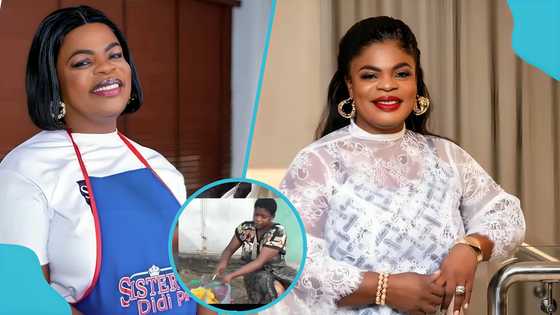 Oheneni Adazoa reacts as video of woman frying plantain chips with rubber trends