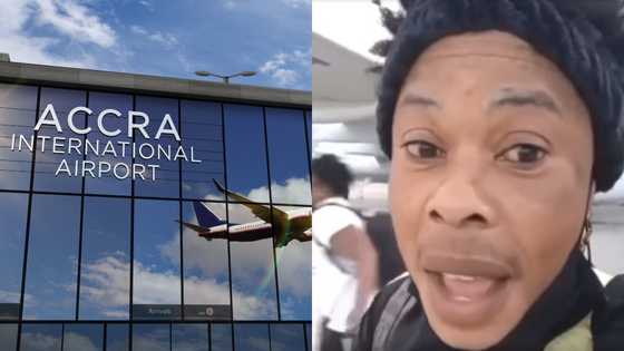 Many react as lady teases Ghanaians who have never been on a plane
