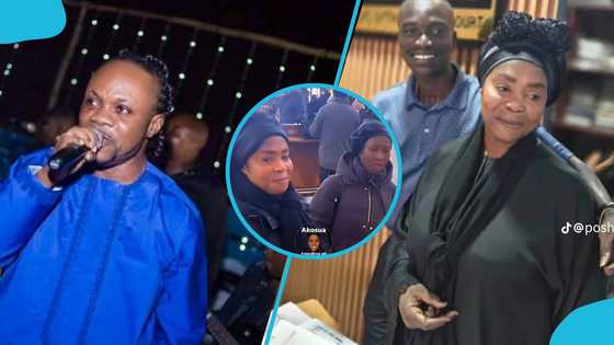 Daddy Lumba’s sister, Ernestina Fosu and Akosua Serwaa seen together abroad