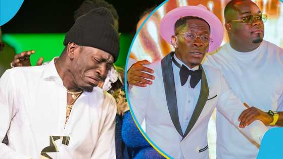 Shatta Wale sheds tears as he defends Kofi Boat amid his arrest and sympathises with his wife and kids