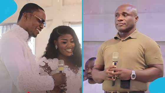 Rev Kusi Boateng names cute baby after Dr Bawumia, blesses him in video: "He'll become President"