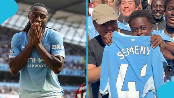 Antoine Semenyo gifts jersey to young Man City fan, leaves him in tears: Video