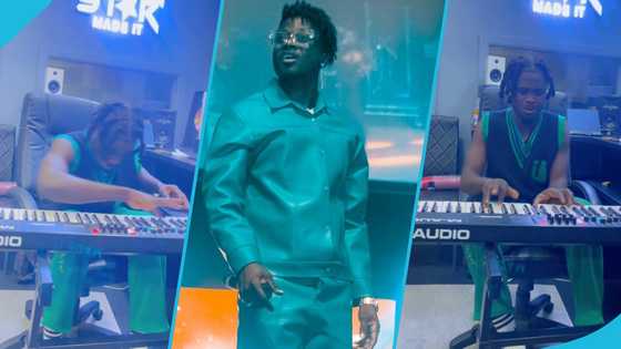 Kuami Eugene displayed incredible talent on his digital keyboard, sweet tune amuses many