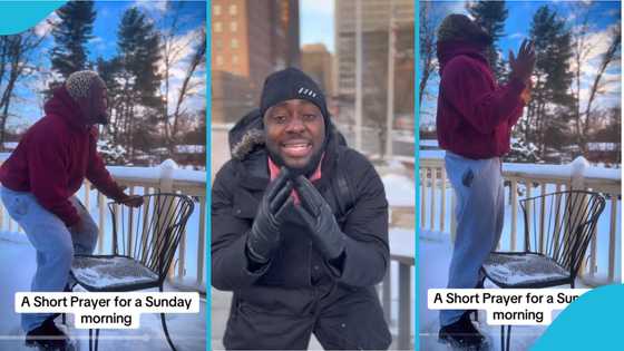 Teephlow stands in the snow in the US, prays to God amid deportation drama
