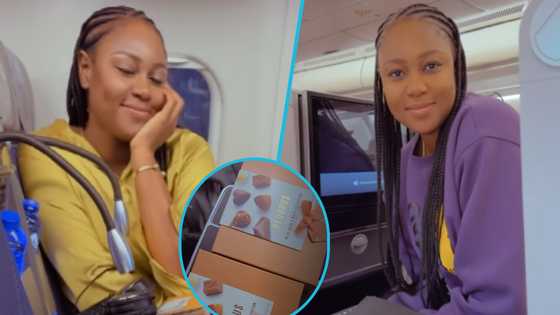 Yvonne Nelson shares time of luxurious trip on plane, video sparks sweet remarks