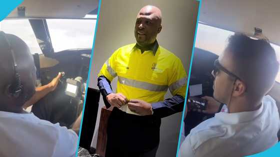 Ibrahim Mahama flies plane in video, offers to give 5 of his lucky fans a ride: "Who's joining?"