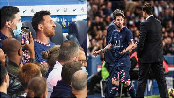Lionel Messi snubs Pochettino handshake after being subbed off during PSG clash