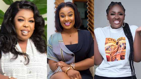 Afia Schwar and Tracey Boakye blasted 15 times for doing ‘ahushesh3’ on Dr Kwaku Oteng’s new wife with new photo