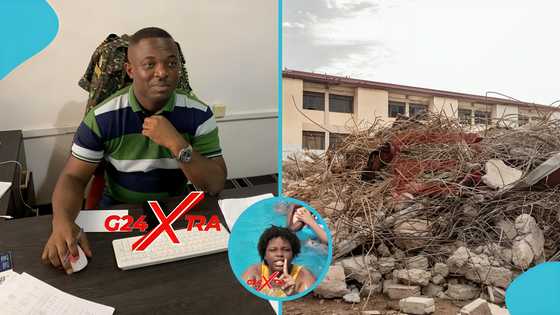 Father of girl who passed away in Accra Newtown building collapse speaks out, video earns admiration