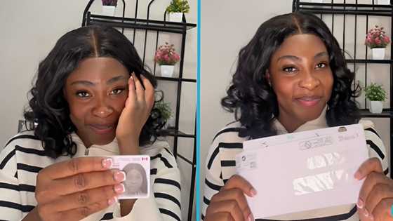 Ghanaian lady celebrates after obtaining her Canadian Permanent Residency