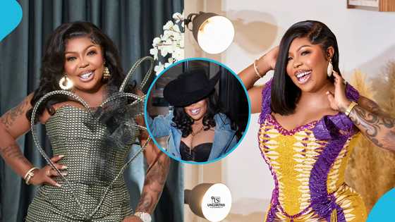 Afia Schwarzenegger looks unrecognisable as she rocks heavy makeup and leather outfit on her birthday