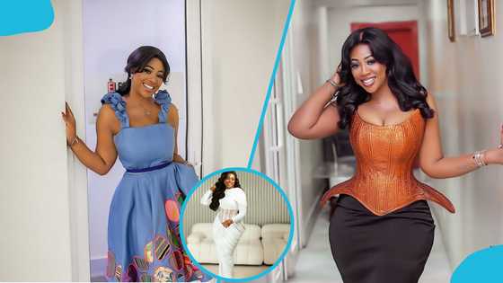 Joy Prime Presenter Roselyn Felli serves a classy look in a white corseted dress for her birthday photoshoot