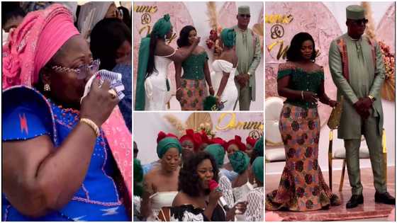 Frema Opare: Daughter of Chief of Staff marries in beautiful wedding; cries in touching video