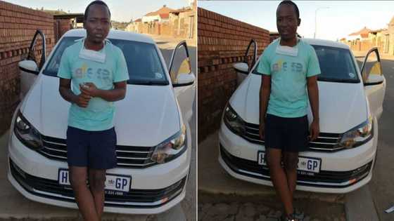 Young man celebrates buying his first new car at age 22; social media users throw serious shade