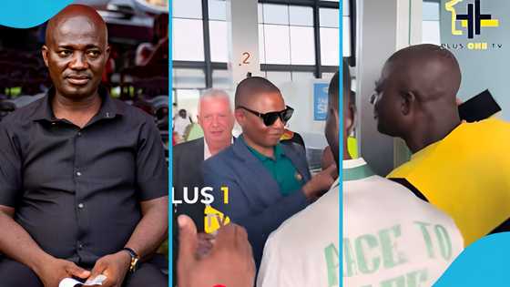 Appiah Stadium gives businessman Nick Danso Abbeam a rousing welcome during his trip to Kumasi