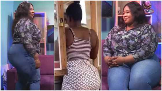 Bold GH plus-size nurse challenges curvy 'gob3' seller; shows off her stature in video