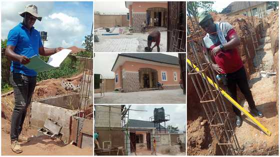 Man celebrates buying land and building huge mansion on it all within 12 months