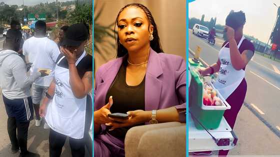 Shatta Wale's ex-fiancée Michy GH denies being broke despite selling Fruit Juice by the roadside