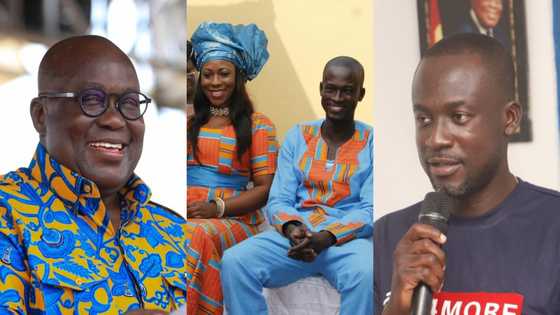 Message Akufo-Addo sent to Eugene Arhin and wife on their wedding day pops up