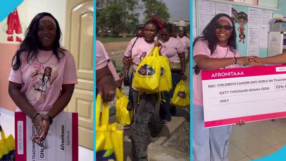 Afronita donates GH¢60k, other goodies to kids of the Korle-Bu Cancer Unit as part of 21st birthday