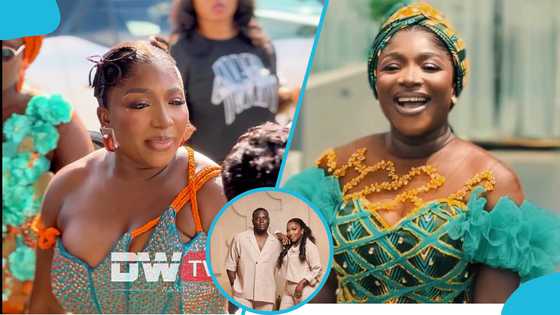 "The makeup is too much": 2010 GMB winner Nana Ama Royale rocks a classy kente gown for her wedding