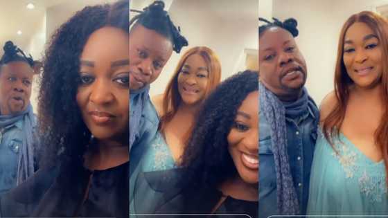 Nana Yeboah cooks Ghanaian food for Jackie Appiah, Kalsoume Sinare in France; Jackie rates his cooking skills in video