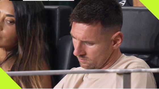 Messi cheating? Leo side-eyed by wife as he uses his phone during Inter Miami match