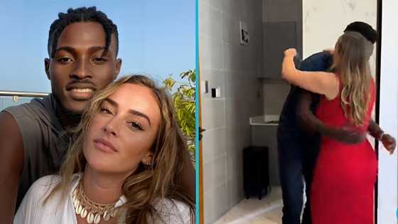 White woman travels to Ghana to surprise boyfriend in heartwarming reunion