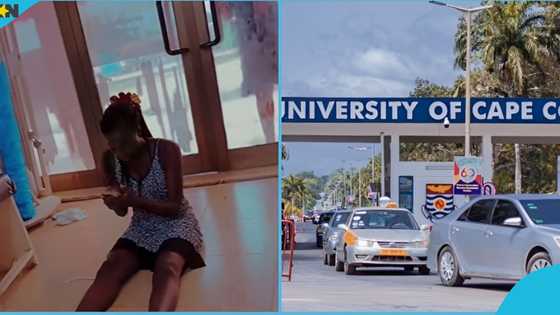 Ghanaian lady delights as she gains admission to UCC, celebrates in video