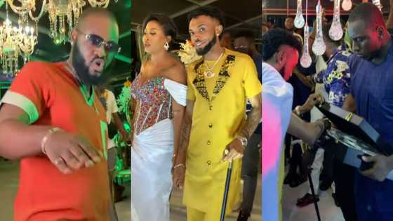 Man dances 'gidigidi', money rains, and 5 other beautiful scenes from plush wedding reception of Davido Gh