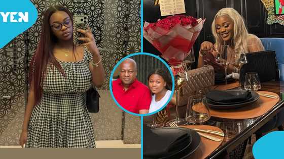 Mahama celebrates Farida's 19th Birthday with 19 roses, Ghanaians notice one thing