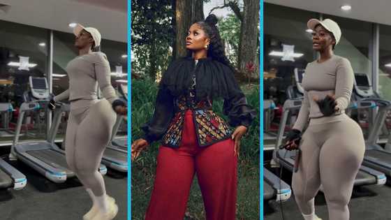 Sheena Gakpe ripples with energy as she skips rope in the gym, video trends
