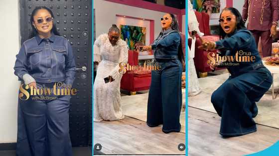 AJ Poundz gives Nana Ama McBrown heroic welcome on Onua Showtime after stepping in for her