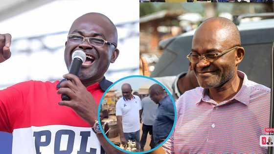 Kennedy Ohene Agyapong buys roasted yam by the roadside