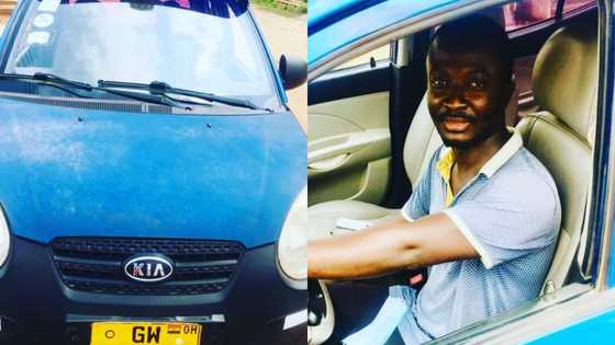 Honest Ghanaian taxi driver returns phone after passenger left it in his car; gets massive praises