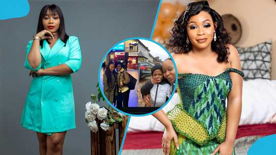 Home Sweet Home series actress Evelyn Addo resurfaces, chills with her folks abroad