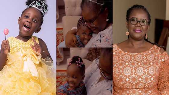 Stonebwoy's daughter sings for her grandmother on her birthday; gets her emotional