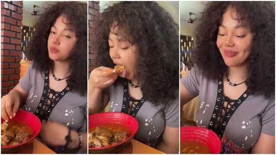 Nadia Buari: Pretty Ghanaian Actress Eats Fufu In Video; Peeps Admire Her