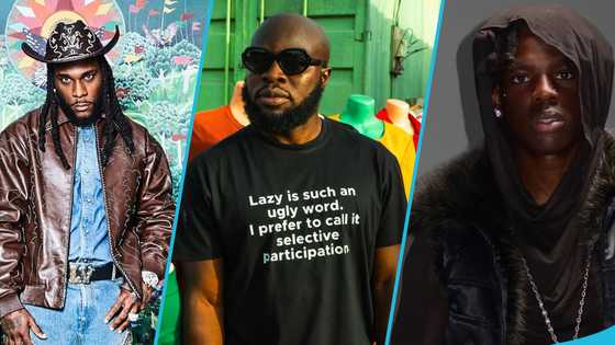 M.anifest enjoys Jollof rice with Burna Boy and Rema in London, peeps react