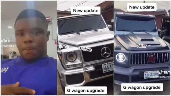 Nigerian man upgrades 2002 Mercedes Benz G Wagon to Brabus model in video, says new cars are expensive