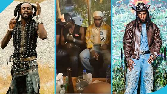 Black Sherif flies to Nigeria to party with Burna Boy and his entourage in Lagos, fans react