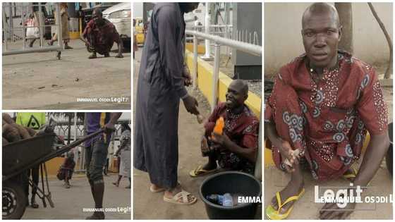 Physically Challenged Man who Hustles on Busy Street to Feed Family Goes Viral